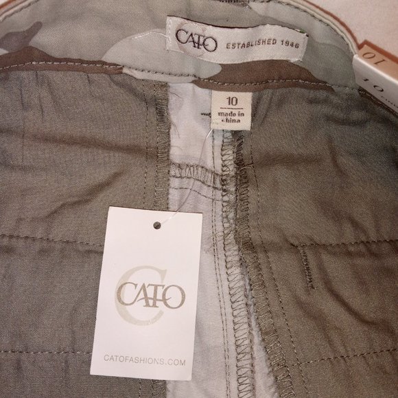 NWT Cato Camo Mid-Rise Straight Pants 10 - Picture 5 of 13